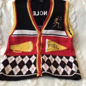 VINTAGE FLORIDA STATE SWEATER LADIES SWEATER VEST SIZE L